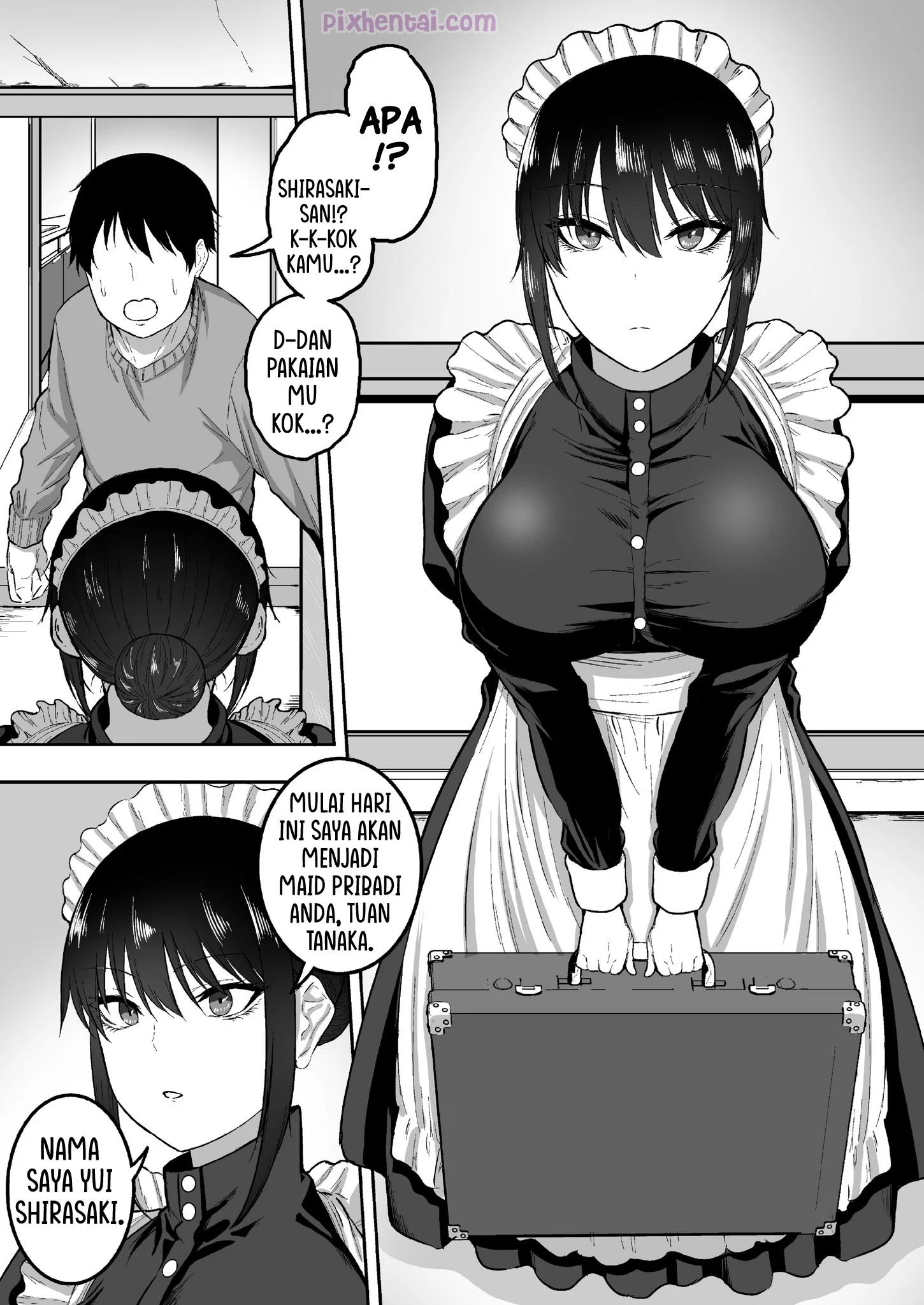 Komik hentai xxx manga sex bokep Maid no Shirasaki-san ni Gohoushi Shite Morau Hanashi 4